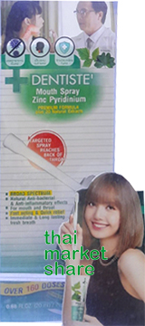 รูปภาพของ  Dentiste Mouth Spray Zinc Pyridinium 20ml.สเปรย์สำหรับช่องปากและลำคอ 